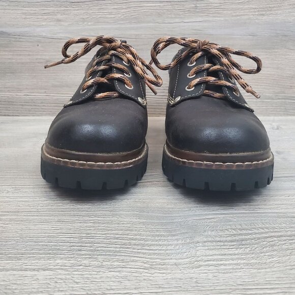 Vintage Skechers chunky leather low ankle lace up shoes - Picture 5 of 9